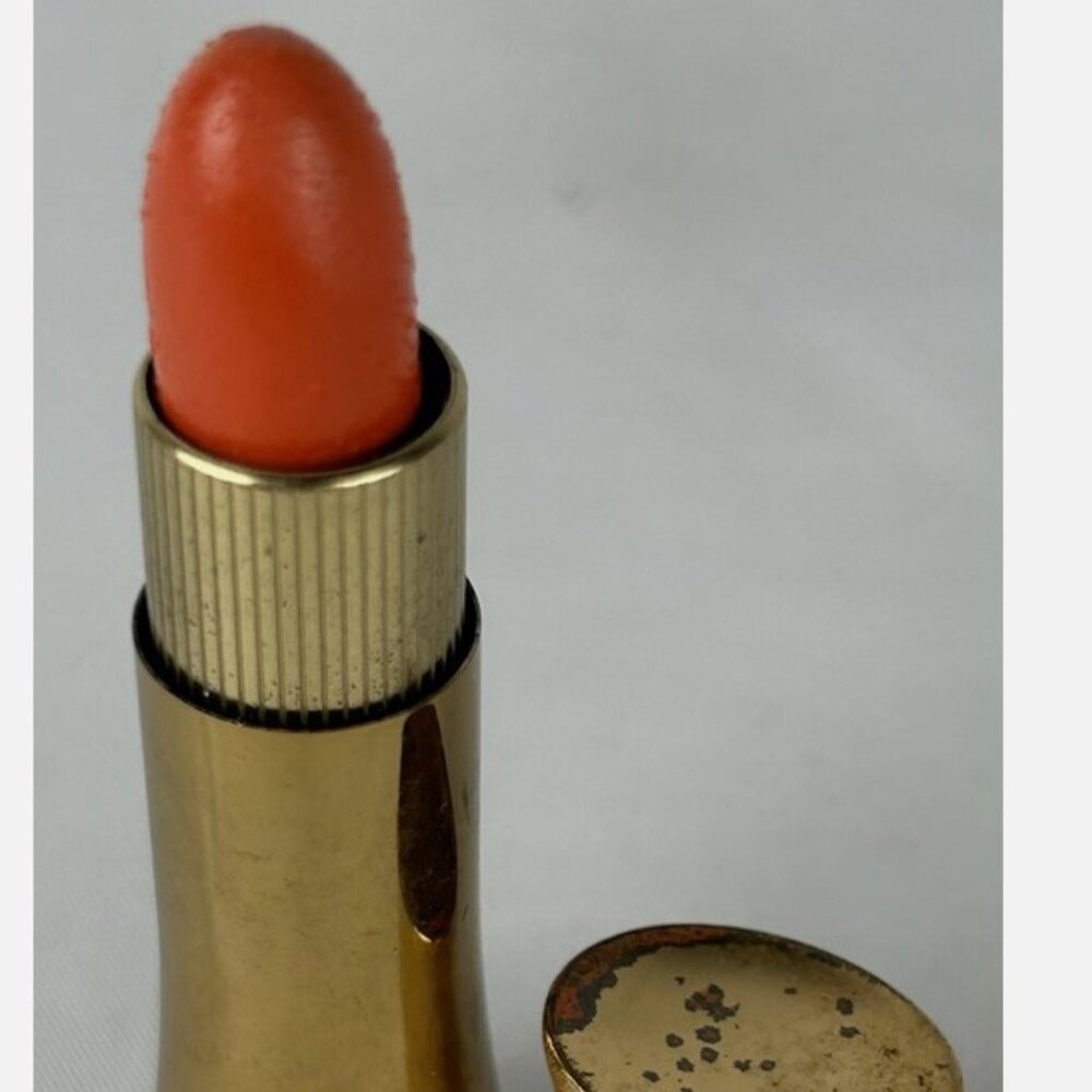 Vintage Avon Gold Lipstick Stunning Pink Tube Brass Mod 60s 70s